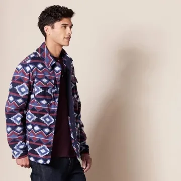 Amazon Essentials Men's Long-Sleeve Polar Fleece Shirt Jacket
