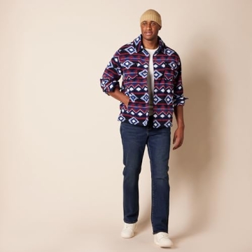 Amazon Essentials Men's Long-Sleeve Polar Fleece Shirt Jacket