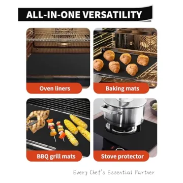 Reusable Oven Liners - Heavy Duty & Custom Fit 4 Pack
