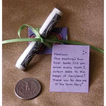 36 Handwritten, Personalized, Tooth Fairy Letters with 24 Bright Whimsy Envelopes