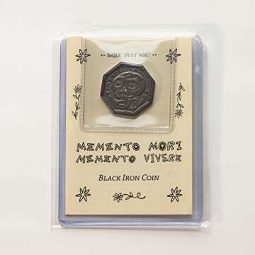 Memento Mori / Memento Vivere Black Iron Coin