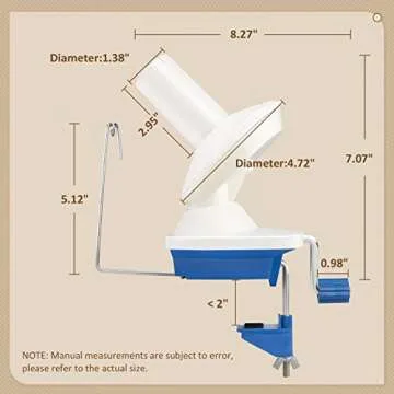Adhafera Yarn Winder, Yarn Ball Winder for Crocheting, The Helper for Yarn Collection Lovers