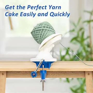 Adhafera Yarn Winder, Yarn Ball Winder for Crocheting, The Helper for Yarn Collection Lovers