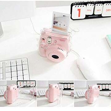 CAMSIR Crystal Camera Case for Fujifilm Instax Mini 8/8+/9