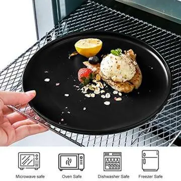 Stylish Monamour Matte Porcelain Dinner Plates Set of 3