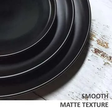 Stylish Monamour Matte Porcelain Dinner Plates Set of 3