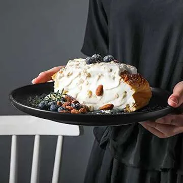 Stylish Monamour Matte Porcelain Dinner Plates Set of 3