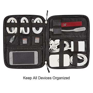 COVAX Electronic Organizers, Travel Cable Storage, Electronics Accessories Cases for Cable, Charger, Phone, USB, SD Card