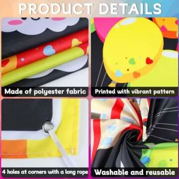 Wiooffen Colorful Welcome Door Cover for Classrooms