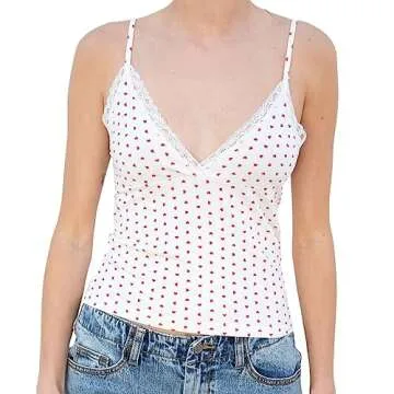 Cute Heart Lace Pajama Set for Women - Stylish Sleepwear