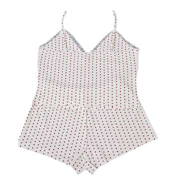 Cute Heart Lace Pajama Set for Women - Stylish Sleepwear