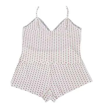 Cute Heart Lace Pajama Set for Women - Stylish Sleepwear