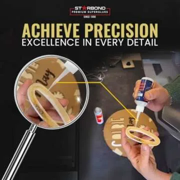 Starbond Medium CA Glue for Quick Woodworking and Repairs