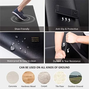 GXMMAT Extra Large Exercise Mat for Home Workout - Non-Slip