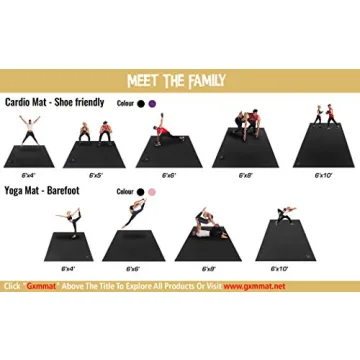 GXMMAT Extra Large Exercise Mat for Home Workout - Non-Slip