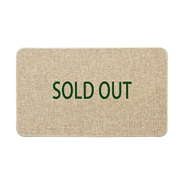 Artoid Mode Happy Fall Pumpkin Buffalo Plaid Decorative Doormat, Seasonal Autumn Harvest Vintage Thanksgiving Low-Profile Floor Mat Switch Mat for Indoor Outdoor 17 x 29 Inch