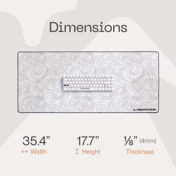 Higround SNOWSTONE XL Mousepad - Premium Gaming & Office Use