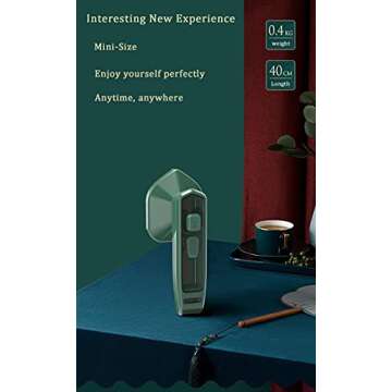 Azoler Travel Steamer Iron for Clothes , Portable Handheld Iron Constant Temperature 302℉ Professional Fabric Hand Garment Steam Iron for Home Business Traveling, 180X 75.5X 86mm