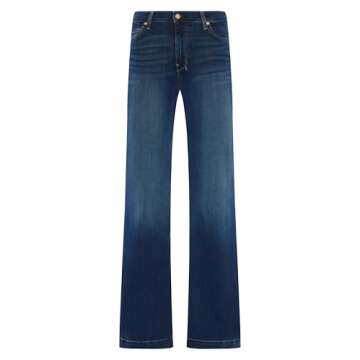 7 For All Mankind Women's Dark Wash Mid Rise Dojo Jeans