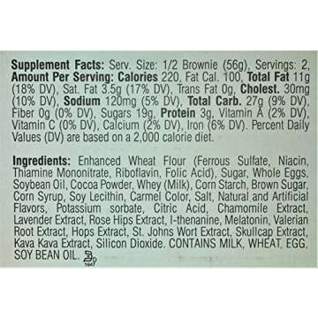 1/2 Baked Brownzzz for Relaxation - 4 Pack Dietary Supplement