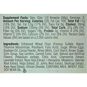 1/2 Baked Brownzzz for Relaxation - 4 Pack Dietary Supplement