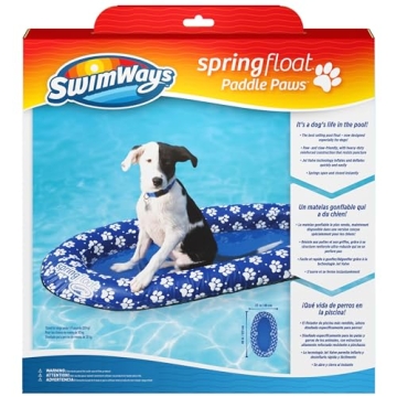 SwimWays Paddle Paws Dog Raft for Small Dogs 0-65 lbs