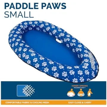 SwimWays Paddle Paws Dog Raft for Small Dogs 0-65 lbs