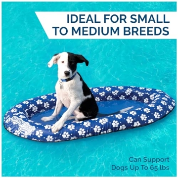 SwimWays Paddle Paws Dog Raft for Small Dogs 0-65 lbs