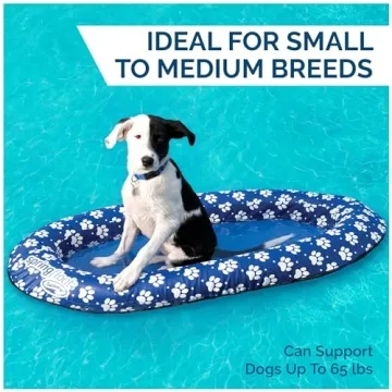 SwimWays Paddle Paws Dog Raft for Small Dogs 0-65 lbs