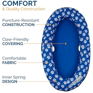 SwimWays Paddle Paws Dog Raft for Small Dogs 0-65 lbs