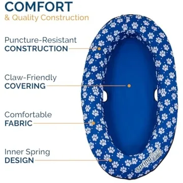 SwimWays Paddle Paws Dog Raft for Small Dogs 0-65 lbs