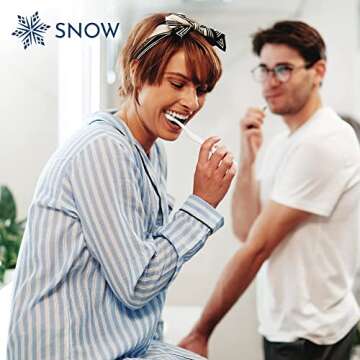 SNOW Daily Hydroxyapatite Whitening Toothpaste - Oral Care Paste for Teeth Whitening - PM Toothpaste with Xylitol & Hydroxyapatite Lavender & Mint Flavor (Midnight Mist)