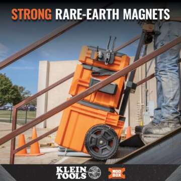 Klein Tools 54819MB MODbox Magnetic Strip, Modular Tool Storage System Side Mounting Accessory, Easy...