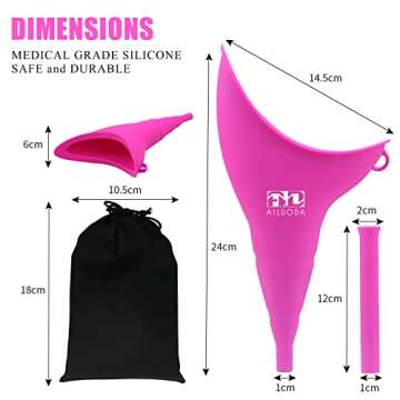 Medn Life Female Urinals: Portable Silicone Device for Women