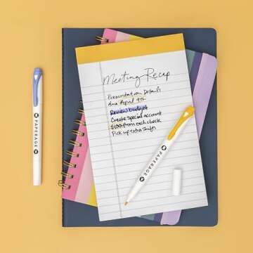 PAPERAGE Dual Tip Pastel Highlighters, Assorted Colors, Broad & Fine Point Tips, 12 Pack Highlighter Set For School or Office Supplies, Journals & Notebooks