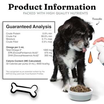 Fish Oil for Dogs - Healthy Skin & Coat, Salmon, Pollock, All Natural Supplement for Pets, Itching Scratching Allergy & Inflammation Defense, Omega 3 EPA DHA, Brain & Heart Health, 64 oz