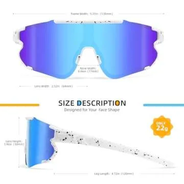 Kegrimi Kids Polarized Sports Sunglasses for Youth