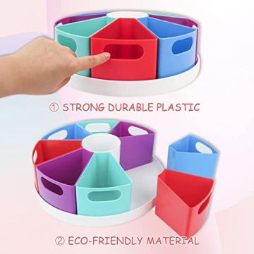 ZERUIDM Rotating Art Supply Organizer for Kids