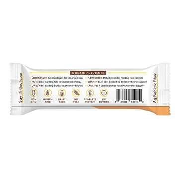 IQBAR Brain and Body Keto Protein Bar - Banana Nut Keto Bar - Energy Bar - Low Carb Protein Bar - Hi...