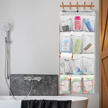 Versatile ANZORG Mesh Shower Organizer with Rotating Hanger