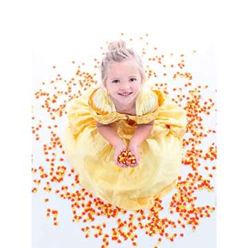 Little Adventures Deluxe Yellow Beauty Princess Dress Up Costume (X-Large Age 7-9) - Machine Washable Child Pretend Play and Party Dress with No Glitter