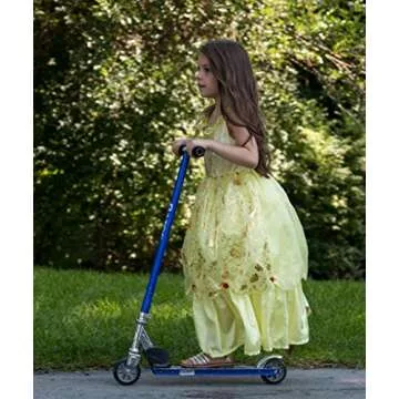 Little Adventures Deluxe Yellow Beauty Princess Dress Up Costume (X-Large Age 7-9) - Machine Washable Child Pretend Play and Party Dress with No Glitter