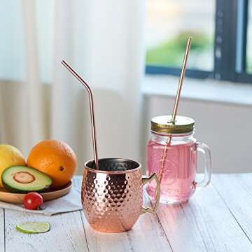 JOYECO Reusable Metal Straws - Stylish & Eco-Friendly