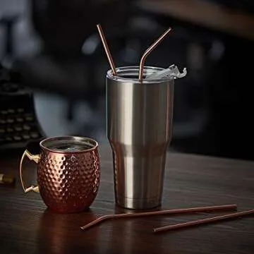 JOYECO Reusable Metal Straws - Stylish & Eco-Friendly