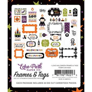 I Love Halloween Frames & Tags - 33 Unique Shapes for Creative Crafts