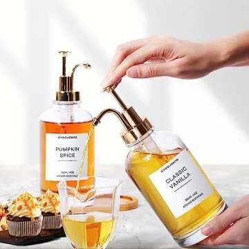 Elegant Syrup Dispenser Set for Coffee Lovers