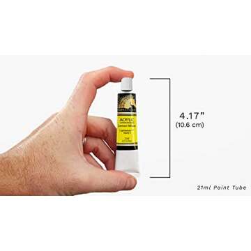 MyArtscape Acrylic Painting Tubes Set - 48 x 21ml - Lightfast - Heavy Body - Rich Pigments - Vibrant...