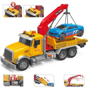MOBIUS Tow Truck Playset – Interactive Toy for Kids 3-8
