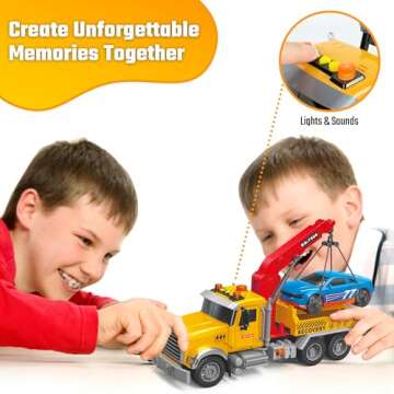 MOBIUS Tow Truck Playset – Interactive Toy for Kids 3-8