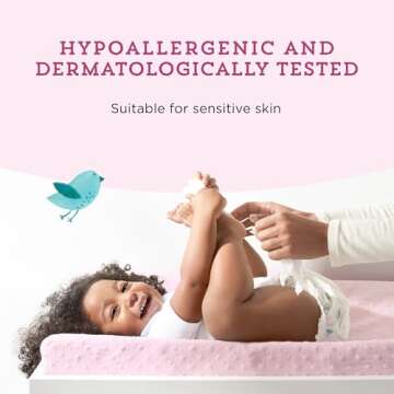 Amazon Brand - Mama Bear Gentle Fragrance Free Baby Wipes, Hypoallergenic, Sensitive Skin, Unscented, 800 Count (8 Packs of 100)